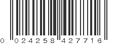 UPC 024258427716