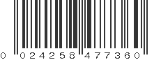 UPC 024258477360