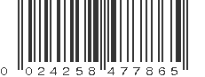 UPC 024258477865