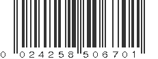 UPC 024258506701