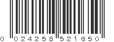 UPC 024258521650