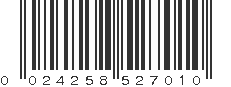 UPC 024258527010