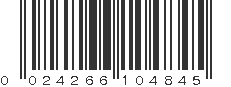 UPC 024266104845