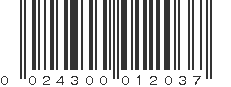 UPC 024300012037