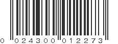 UPC 024300012273