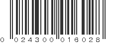 UPC 024300016028