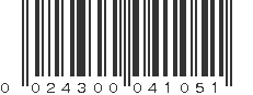 UPC 024300041051