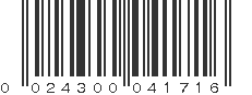 UPC 024300041716