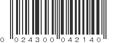 UPC 024300042140