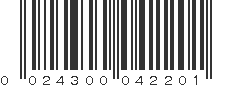 UPC 024300042201