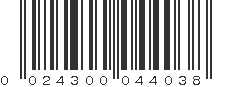 UPC 024300044038