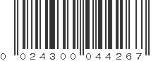 UPC 024300044267