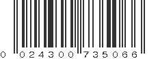 UPC 024300735066