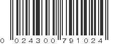 UPC 024300791024