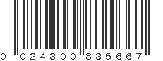 UPC 024300835667