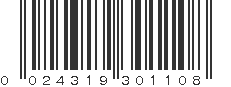 UPC 024319301108