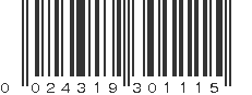 UPC 024319301115