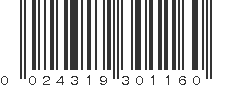 UPC 024319301160