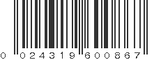 UPC 024319600867