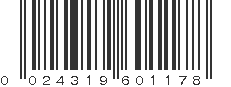 UPC 024319601178