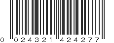 UPC 024321424277