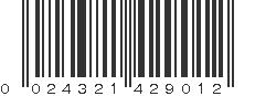 UPC 024321429012