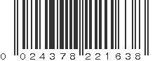 UPC 024378221638