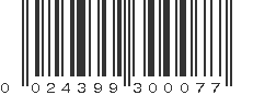 UPC 024399300077