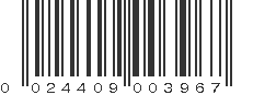 UPC 024409003967