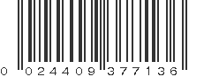 UPC 024409377136