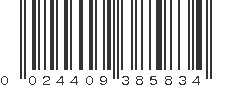 UPC 024409385834