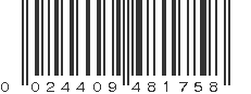 UPC 024409481758