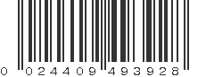 UPC 024409493928