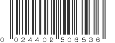 UPC 024409506536