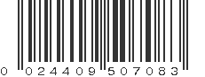 UPC 024409507083