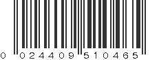 UPC 024409510465