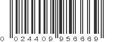 UPC 024409956669