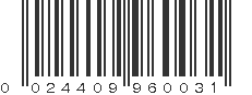 UPC 024409960031