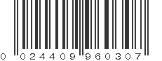 UPC 024409960307