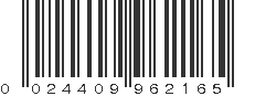 UPC 024409962165