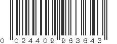 UPC 024409963643