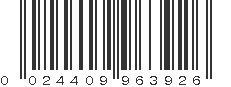 UPC 024409963926