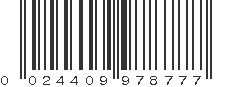 UPC 024409978777