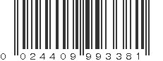 UPC 024409993381