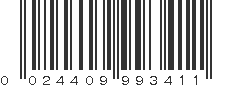 UPC 024409993411