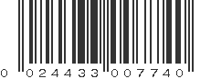 UPC 024433007740