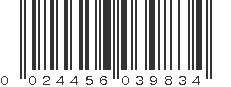 UPC 024456039834