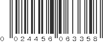 UPC 024456063358