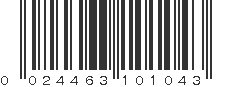 UPC 024463101043