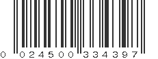 UPC 024500334397